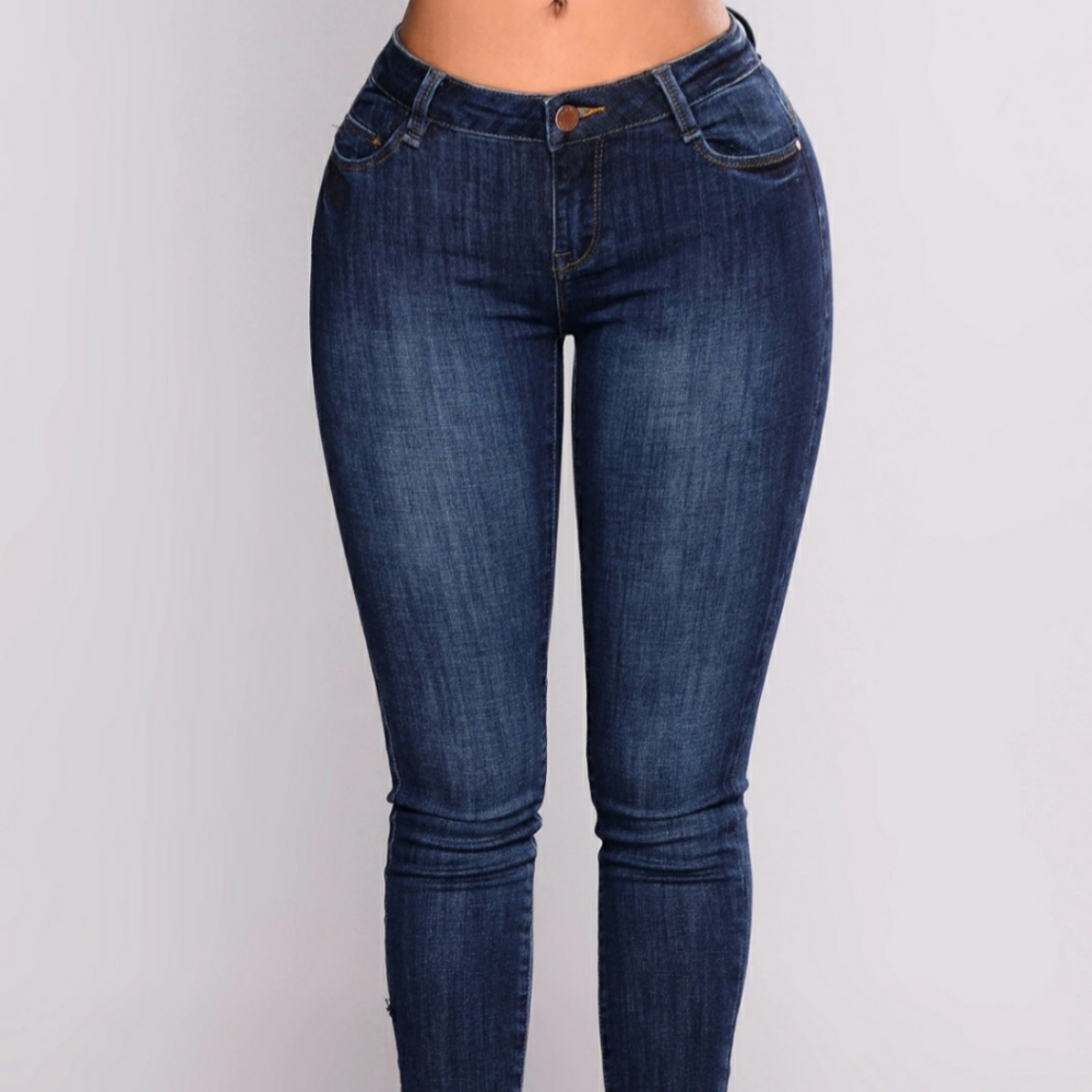 Fashion Nova FN New Dark Denim Skinny Jeans 7